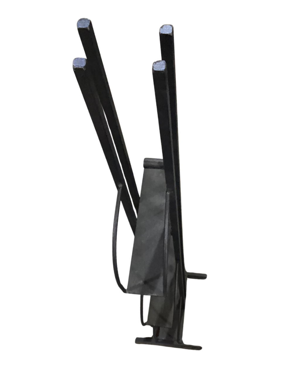 Minimalist 3-Tier Black metal vertical plant stand