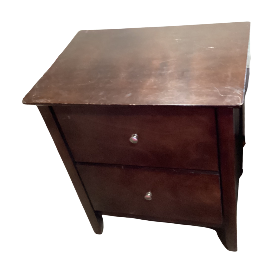 Modern wood nightstand