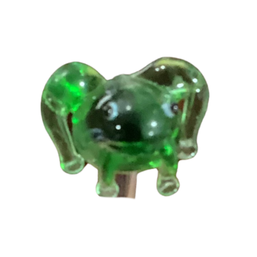 Blown Glass swizzle stick cocktail stirrer 8”