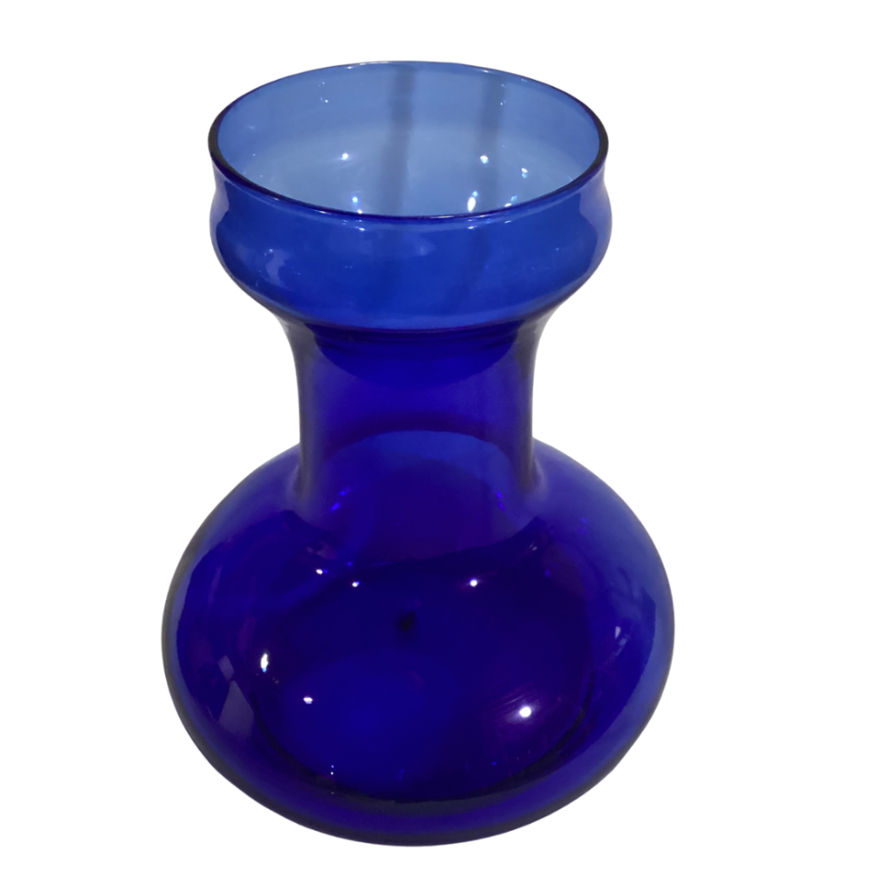 Antique Bristol blue glass hyacinth vase