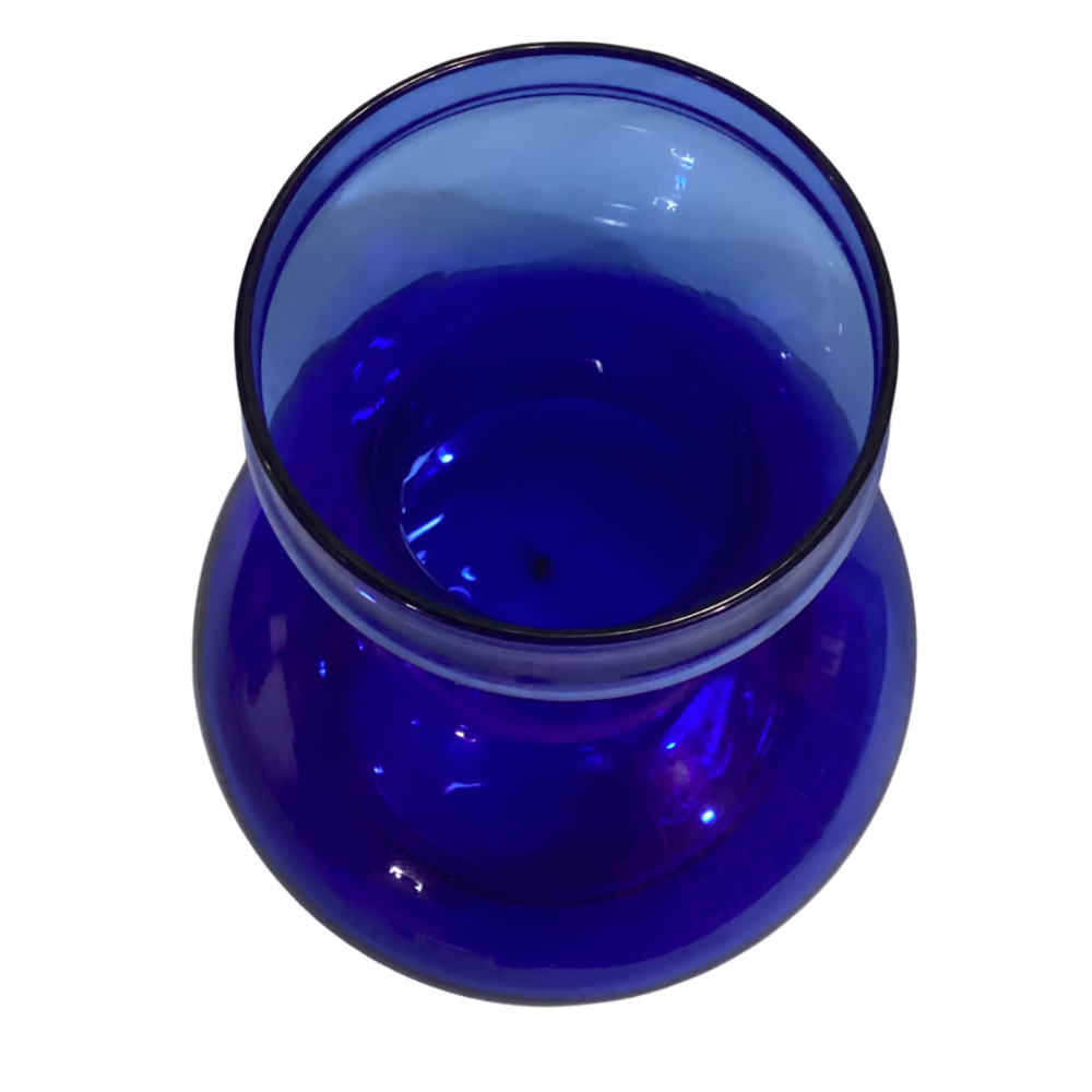 Antique Bristol blue glass hyacinth vase