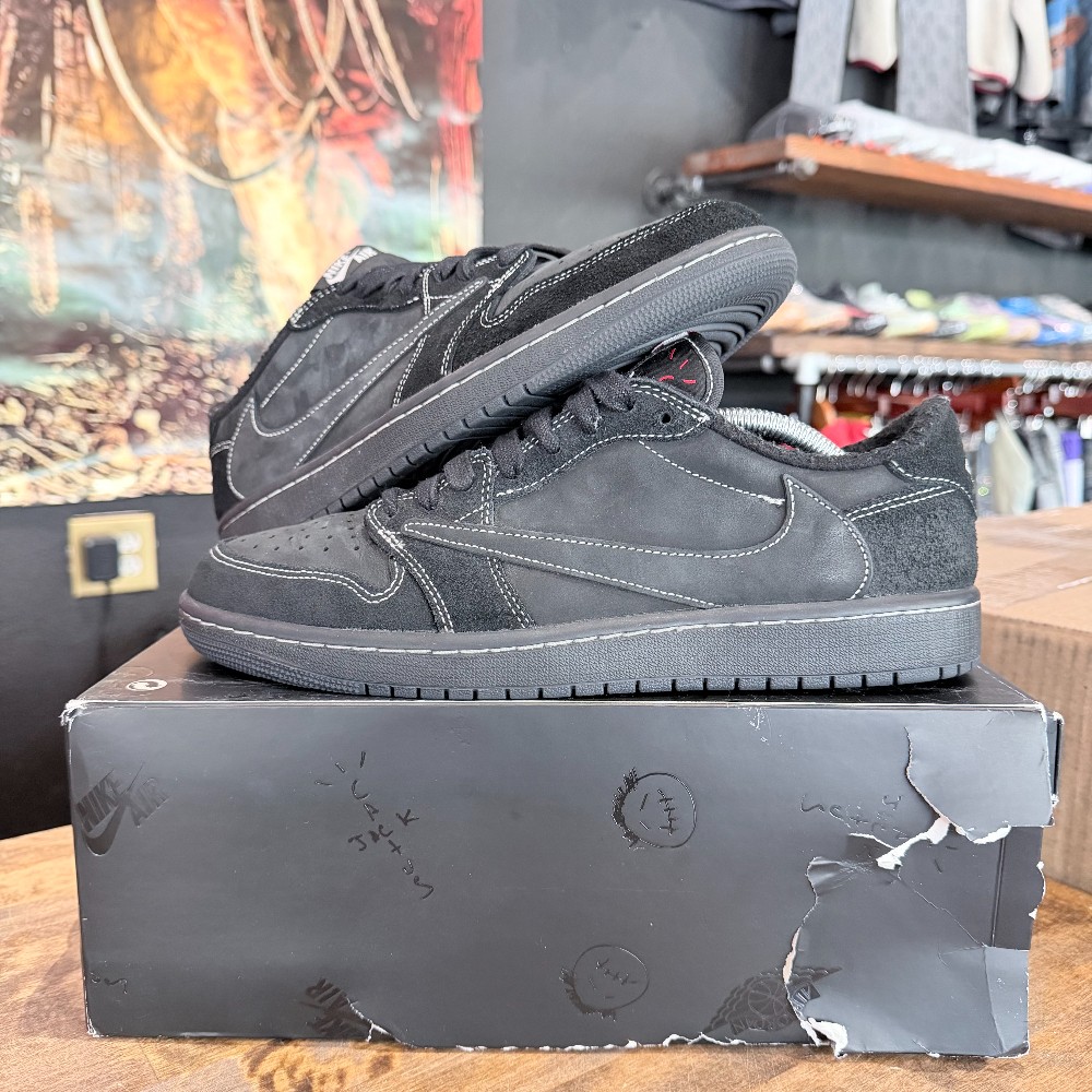 Travis Scott Jordan 1 Low Phantom - Size 10