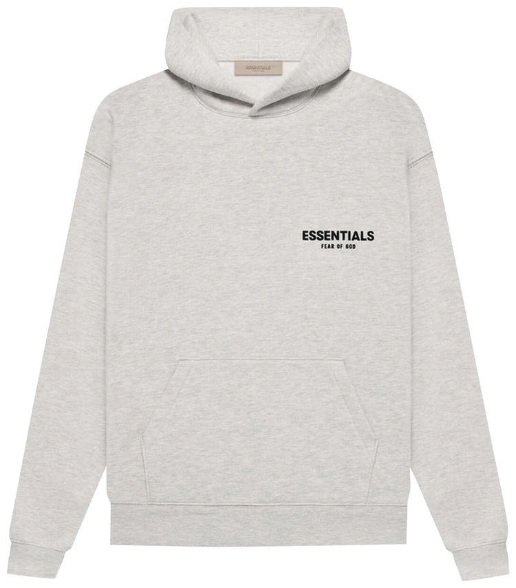 Fear of God Essentials Light Oatmeal Relaxed Hoodie - L
