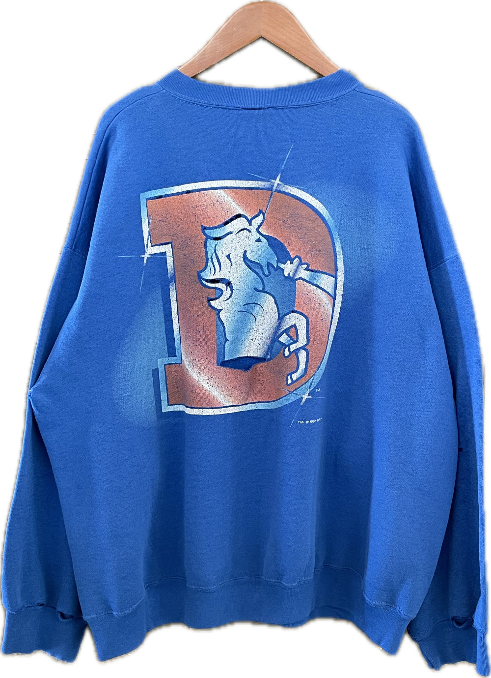 1994 Denver Broncos 3D Crewneck - XL