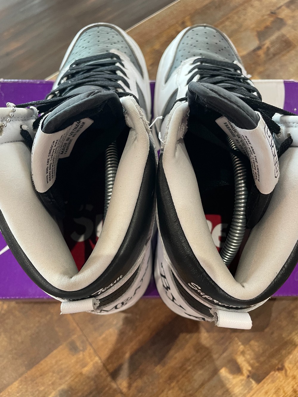 Nike SB Dunk High Supreme By Any Means Black - Size 9