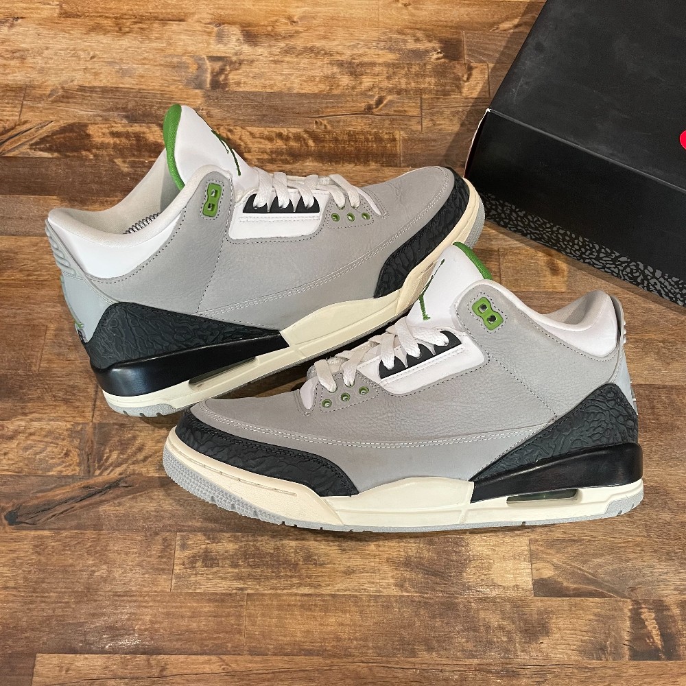 Jordan 3 Retro Chlorophyll - Size 10