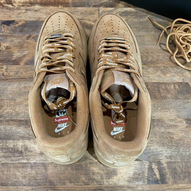 Supreme Air Force 1 Low Flax - Size 9.5