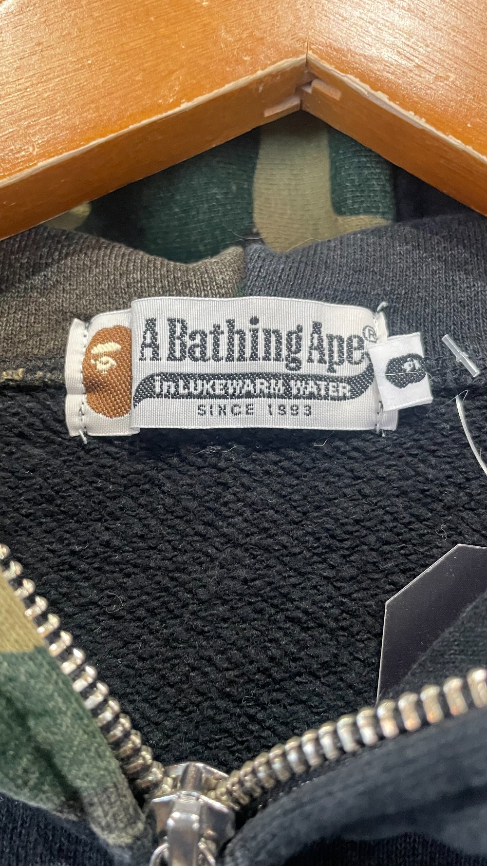 Bape 1st Camo Hood Shark Fullzip Hoodie - S