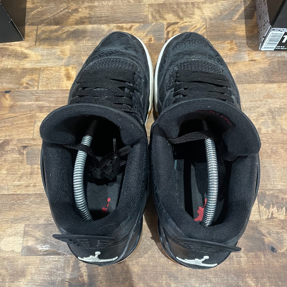 Jordan 4 Retro Black Gum Laser - Size 10.5