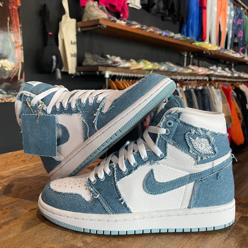 Jordan 1 High Denim (Women's No Box) - 6.5W