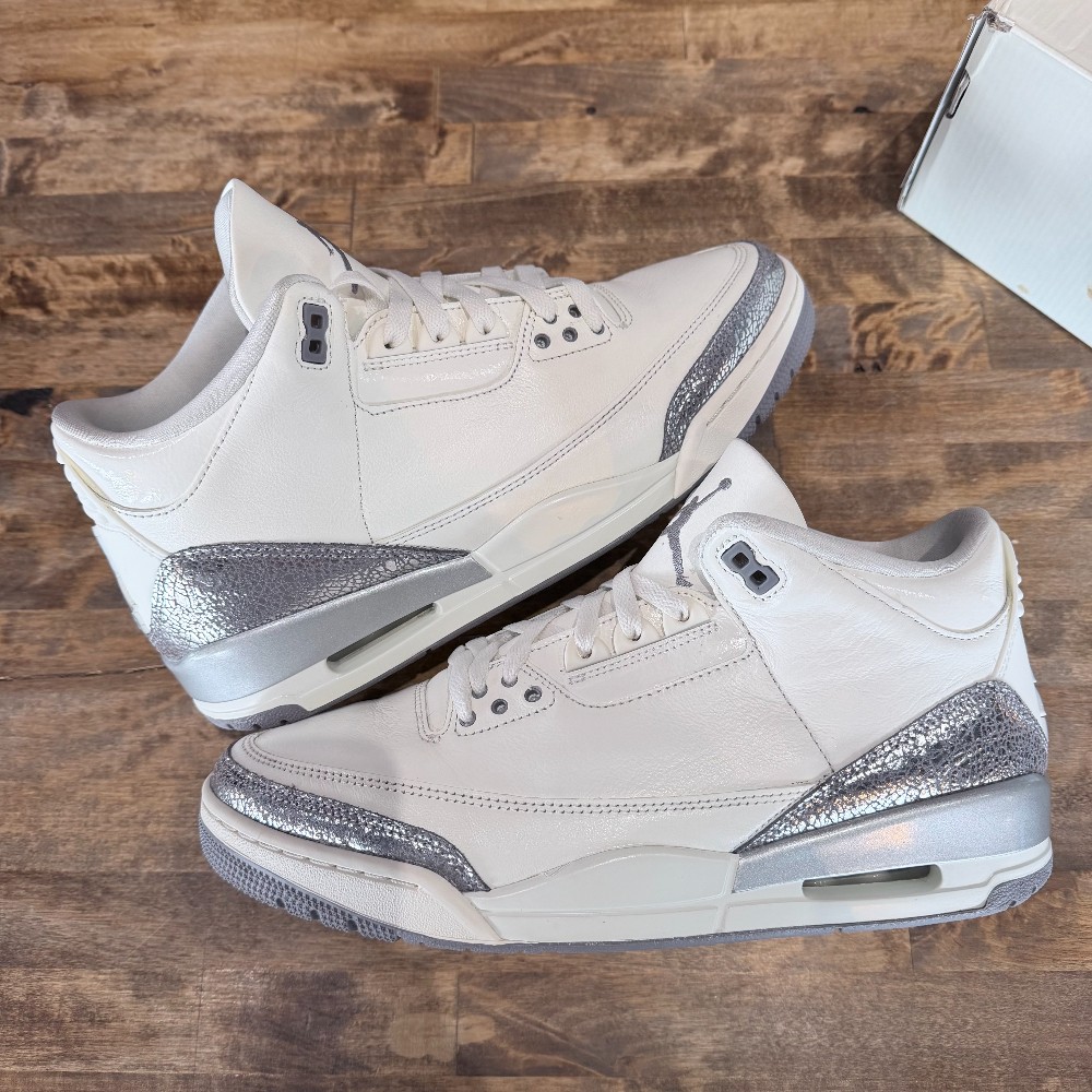 Jordan 3 Retro Sail Cement Grey (Women's) - Size 12W