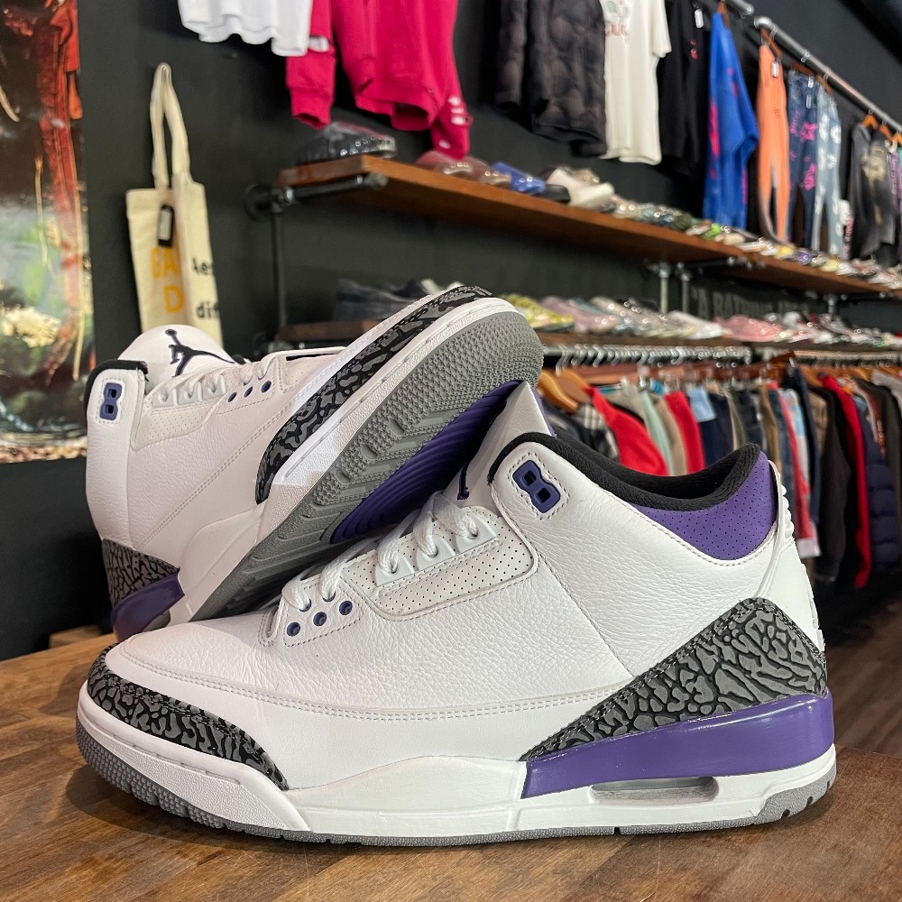 Jordan 3 Retro Dark Iris (No Box) - Size 11