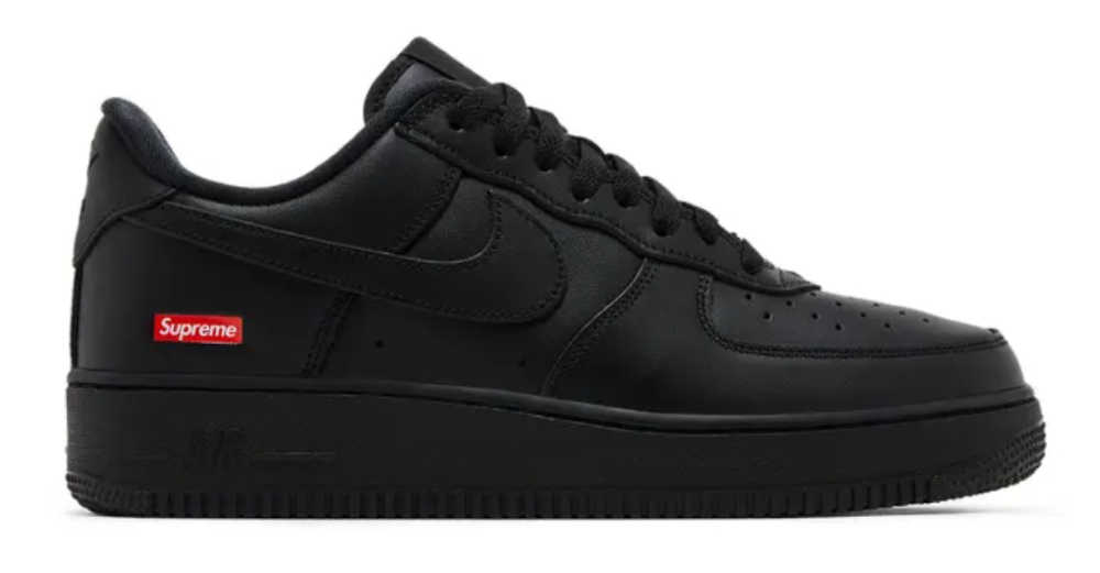 Supreme x Nike Air Force 1 Low Black - Size 8.5