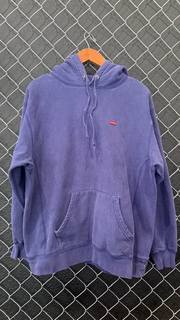 Supreme Small Box Hoodie Blue - M