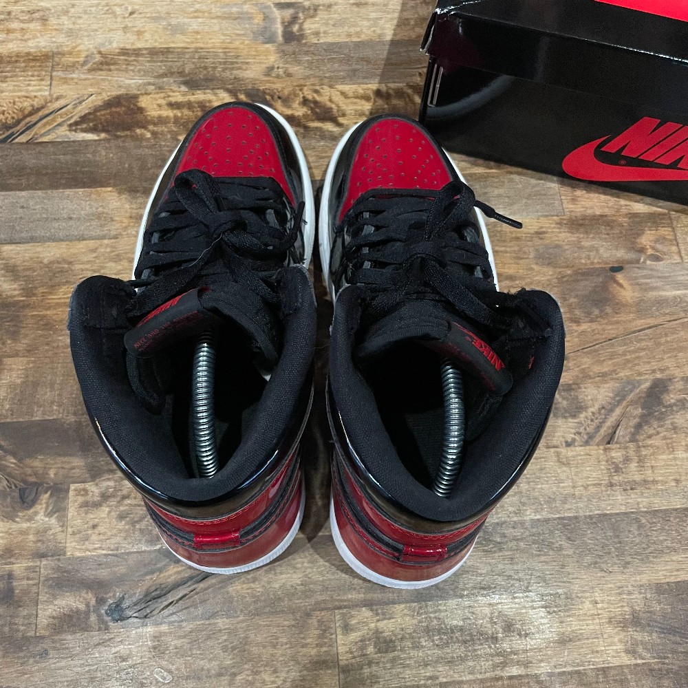 Jordan 1 Retro High Patent Bred - Size 8