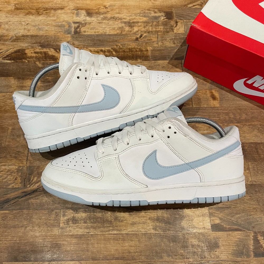 Nike Dunk Low White/Light Armory Blue - Size 10.5
