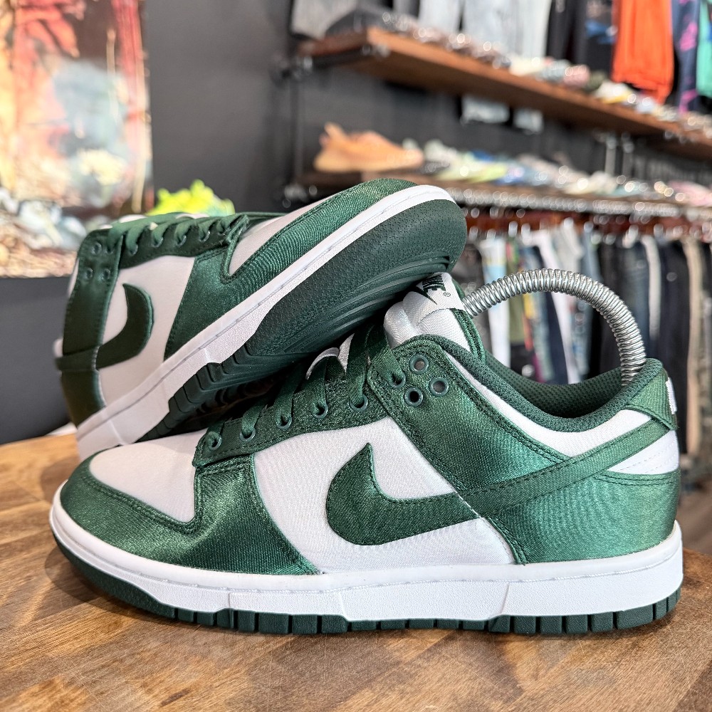 Nike Dunk Low Michigan State Satin Women's (NO BOX) - Size 7.5W