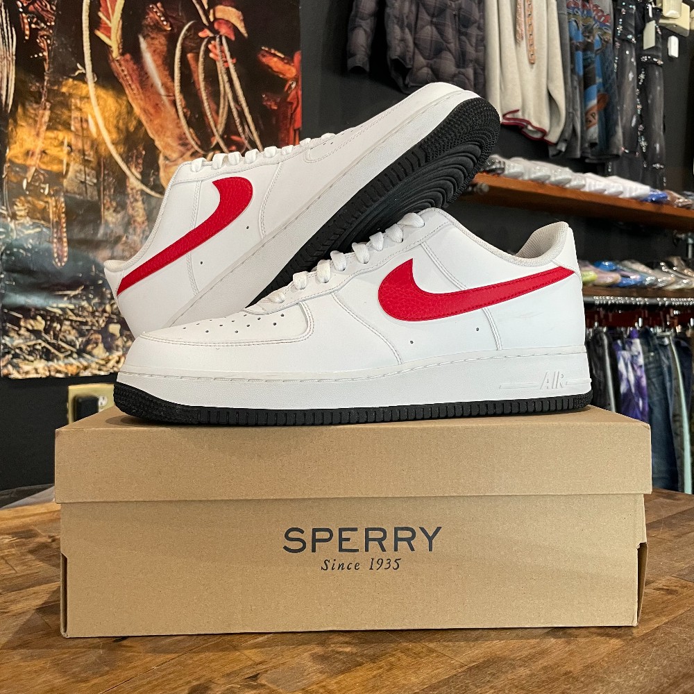Nike Air Force 1 White Red Blue (Replacement Box) - Size 11.5