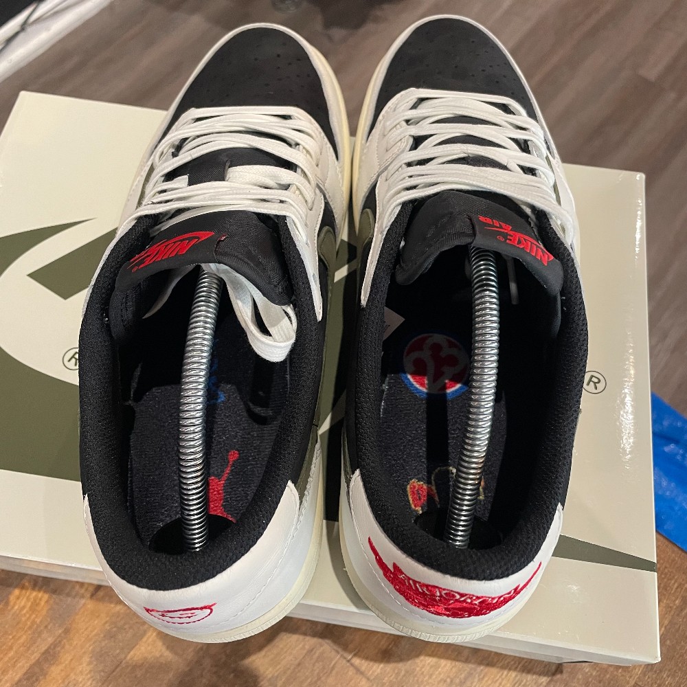 Travis Scott x Jordan 1 Retro Low OG (W) Olive - Size 12.5W