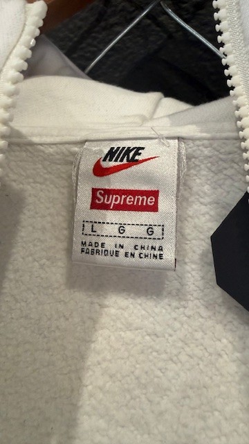 SS21 Supreme x Nike Half Zip Hooded Sweatshirt - L