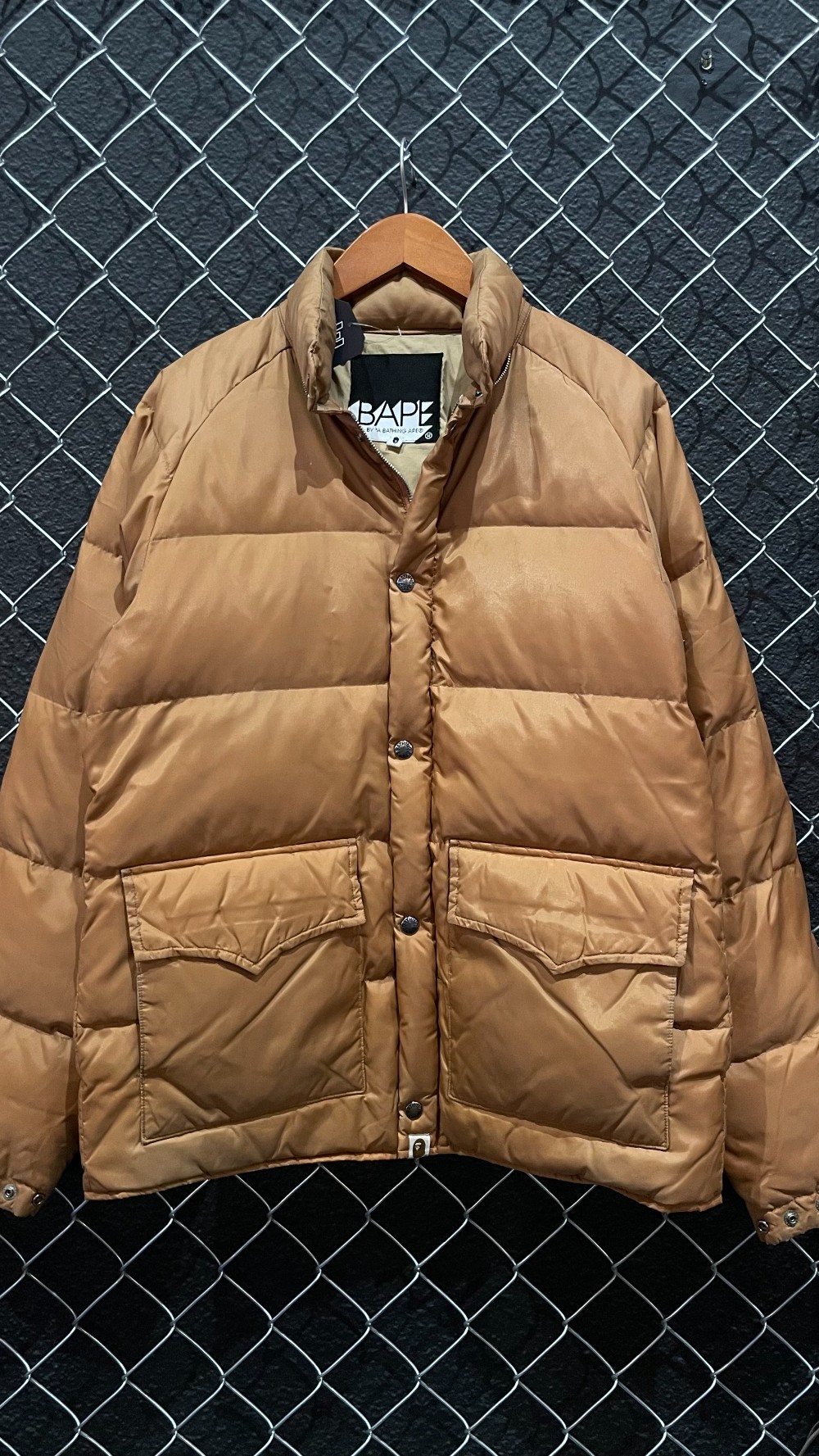 Bape Brown Puffer Jacket - M