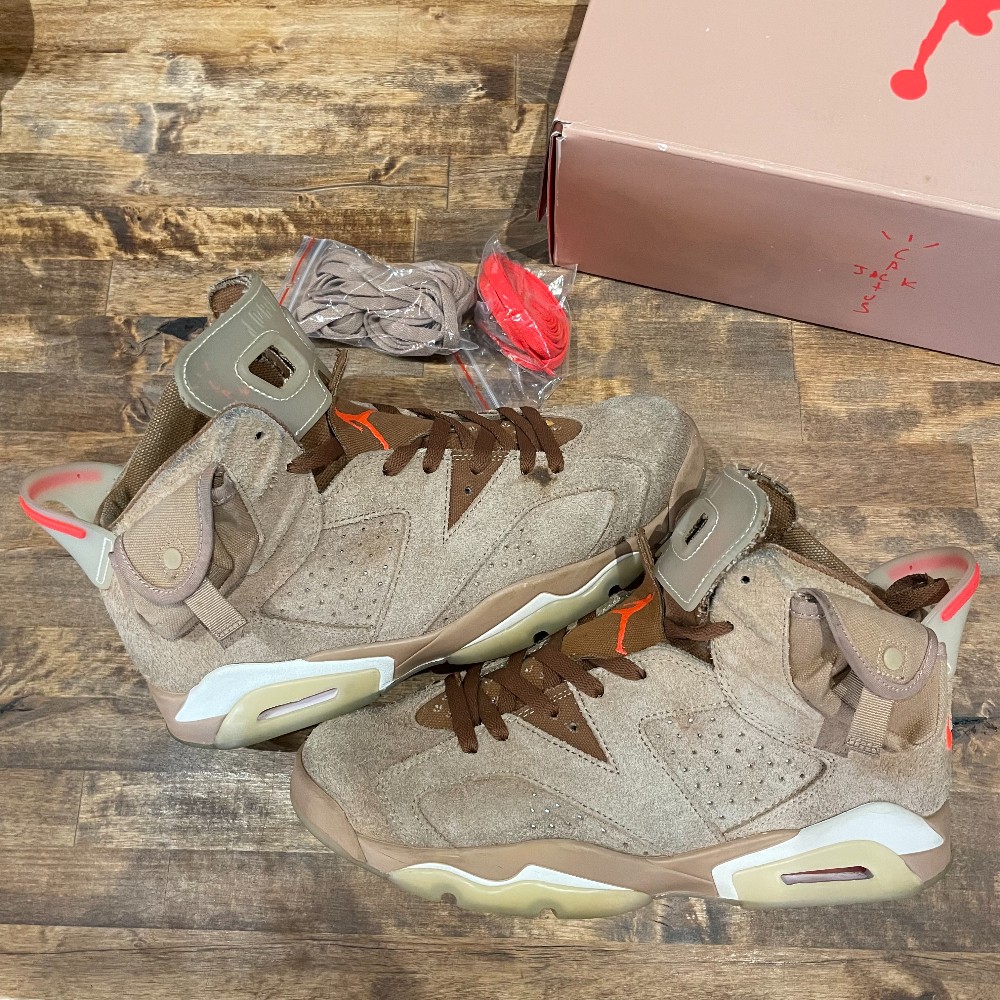 Jordan 6 Retro Travis Scott British Khaki - Size 10