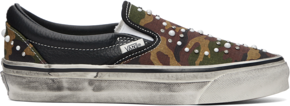 Vans LX Classic Slip-On 98 Pearlized Pack Camo Black - Size 8
