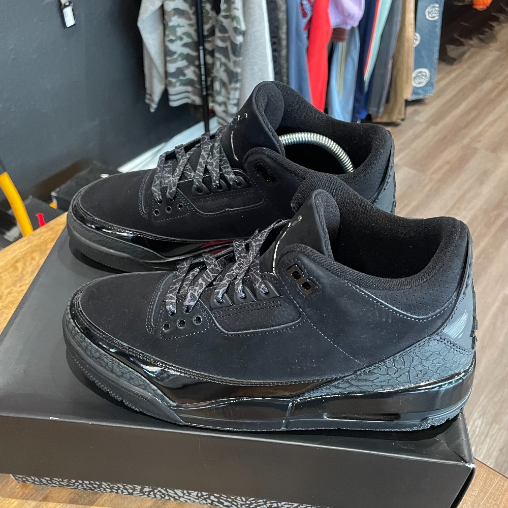 Jordan 3 Retro Black Cat - Size 9