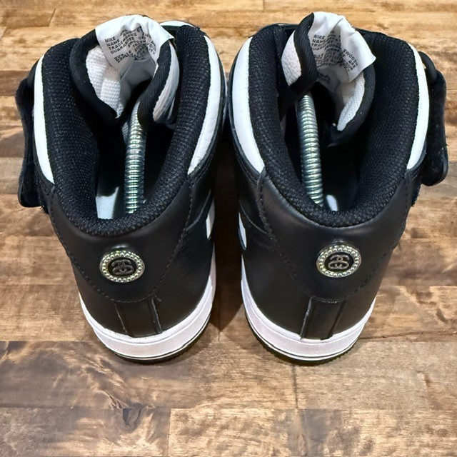 Air Force 1 Mid Stussy Light Bone Black - Size 9