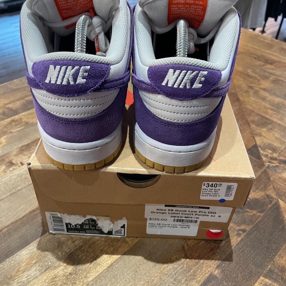 Nike SB Dunk Low Orange Label Court Purple - Size 9