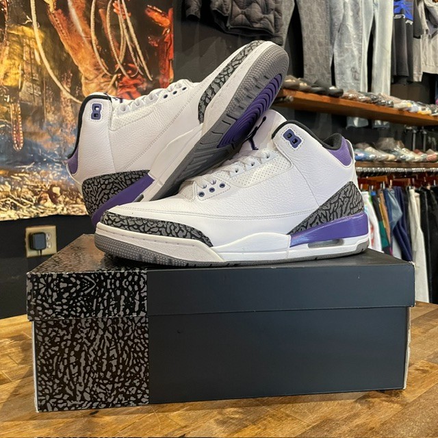 Jordan 3 Retro Dark Iris - Size 10.5
