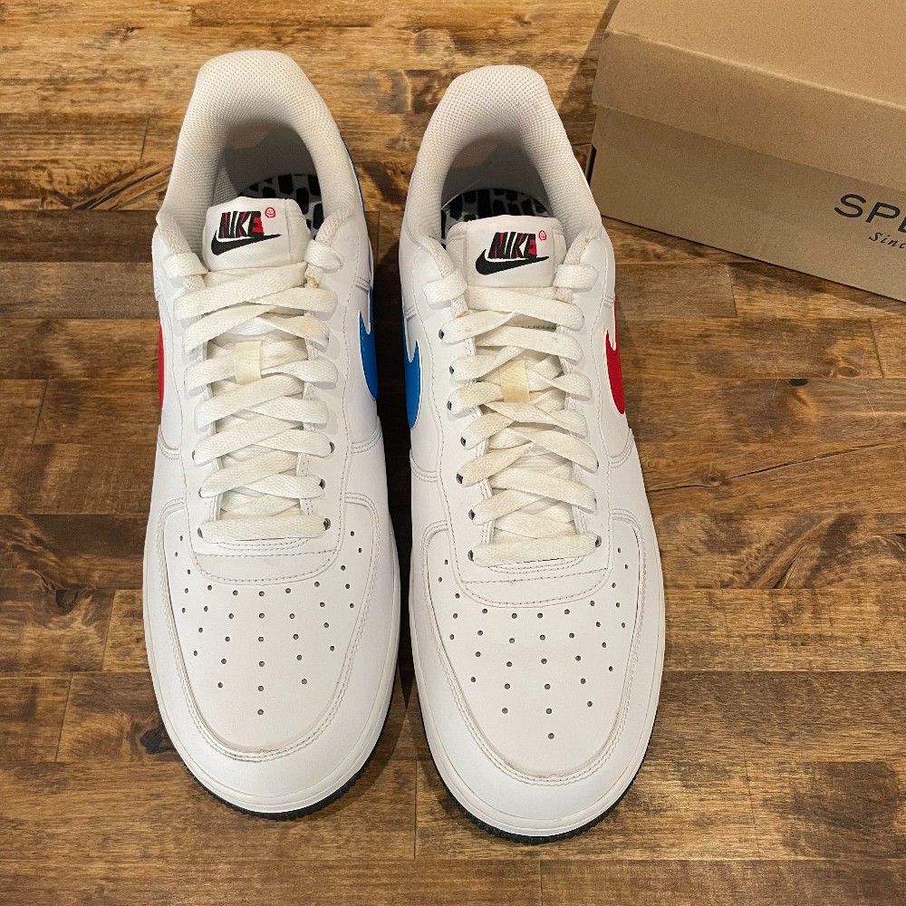 Nike Air Force 1 White Red Blue (Replacement Box) - Size 11.5