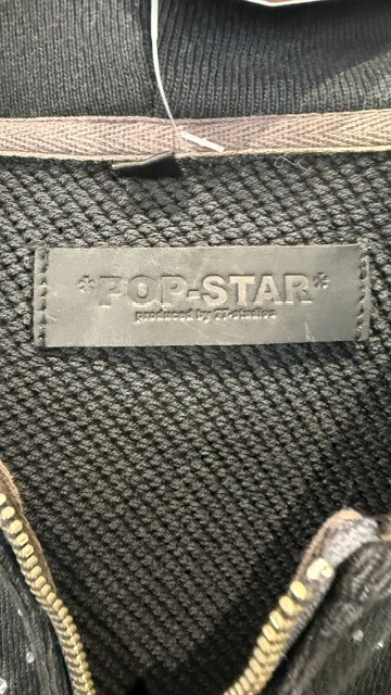 77 Studios Rhinestone Full Zip Hoodie - S