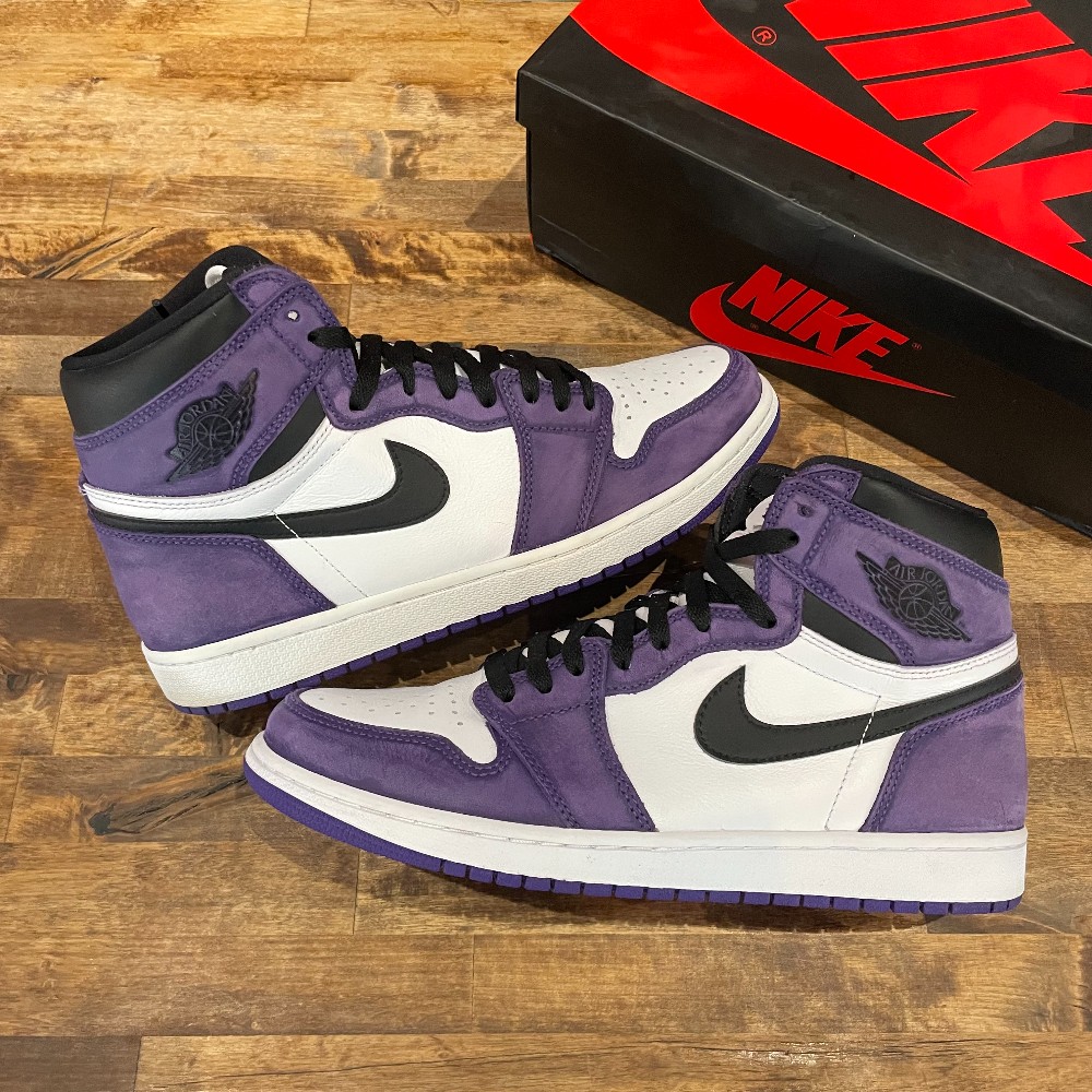 Jordan 1 Retro Court Purple (Customized) - Size 11