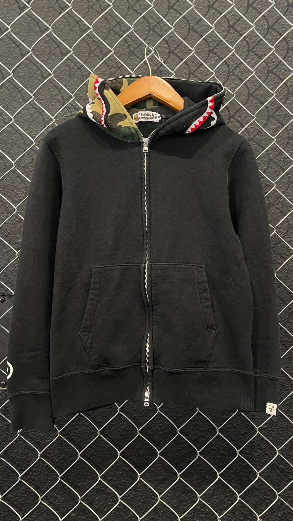 Bape 1st Camo Hood Shark Fullzip Hoodie - S