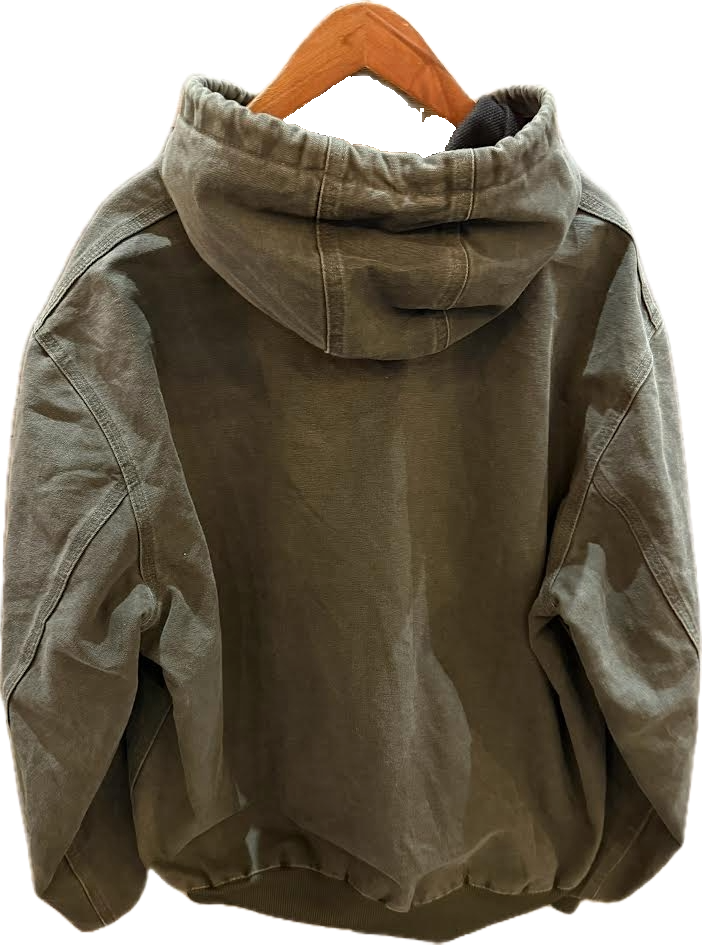 2009 Carhartt Green Thermal Lined Duck Jacket - XL