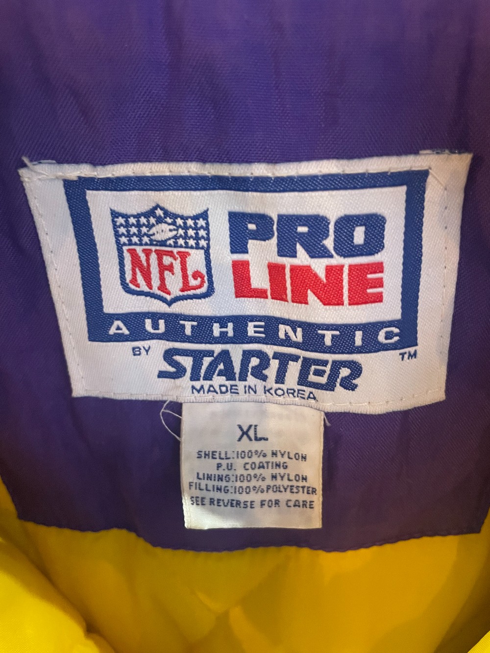 90s Starter Minnesota Vikings Puffer - XL