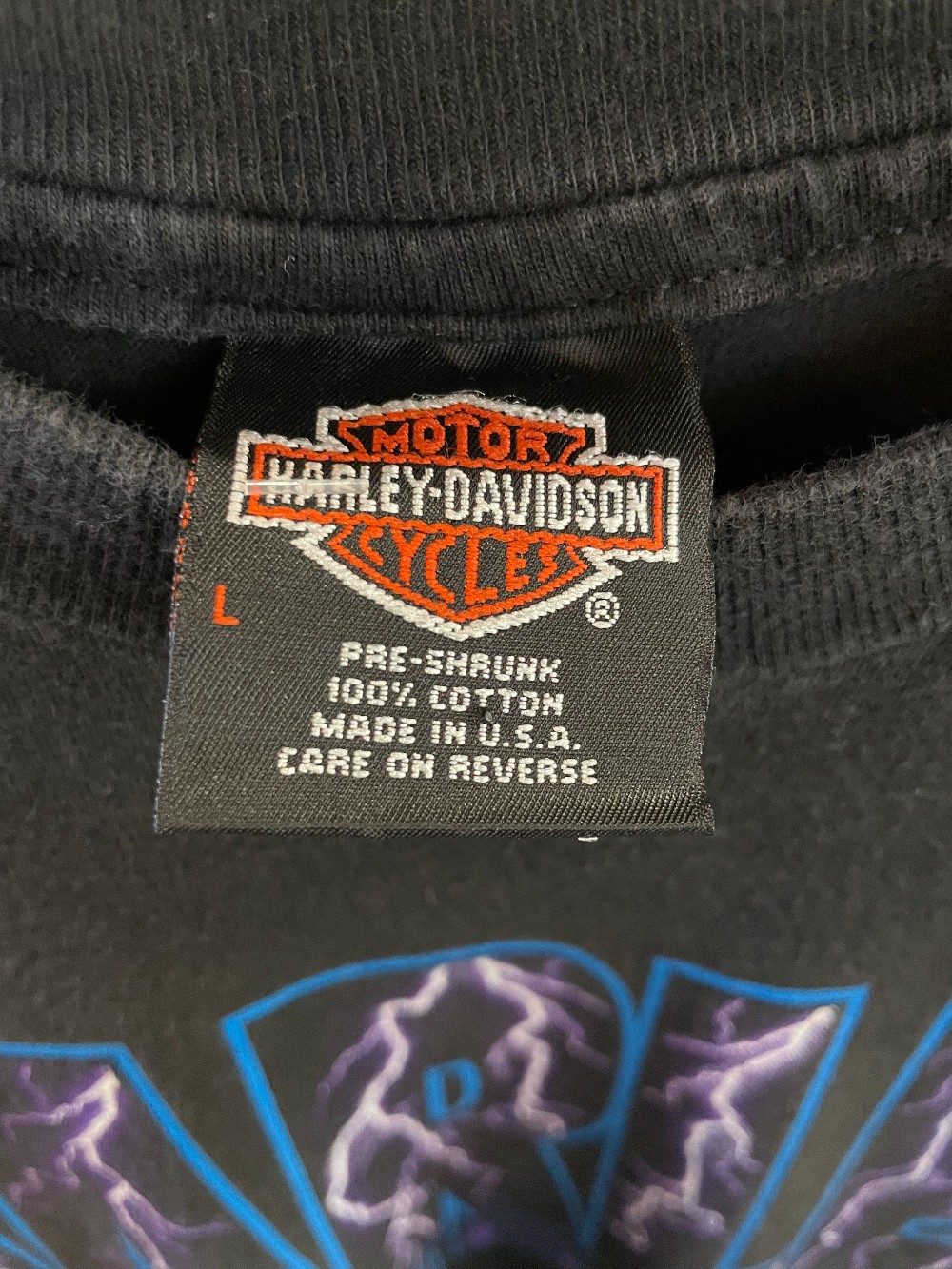 1995 Harley Lighting El Paso Tee - L