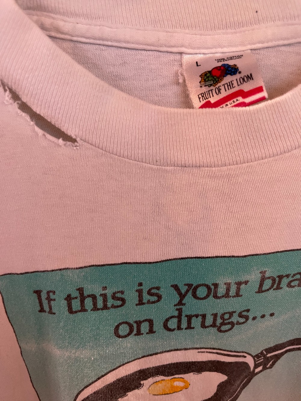 90s Brain on Drugs Tee - L