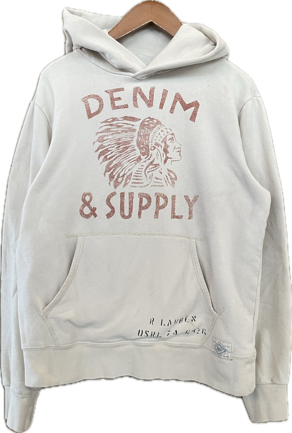 Y2K Ralph Lauren Denim & Supply Native Hoodie - M