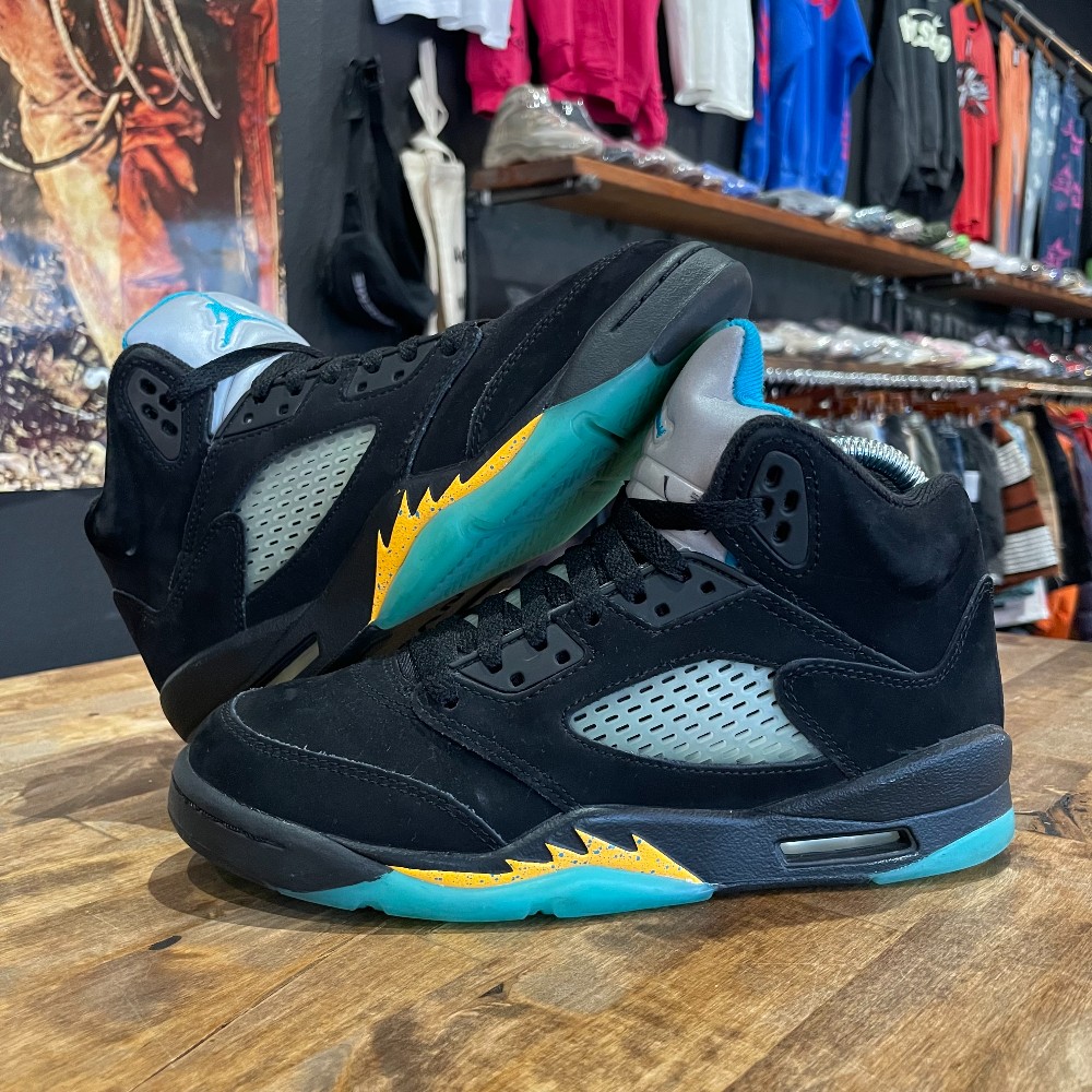 Jordan 5 Retro (GS) Aqua - Size 5.5Y (No Box)