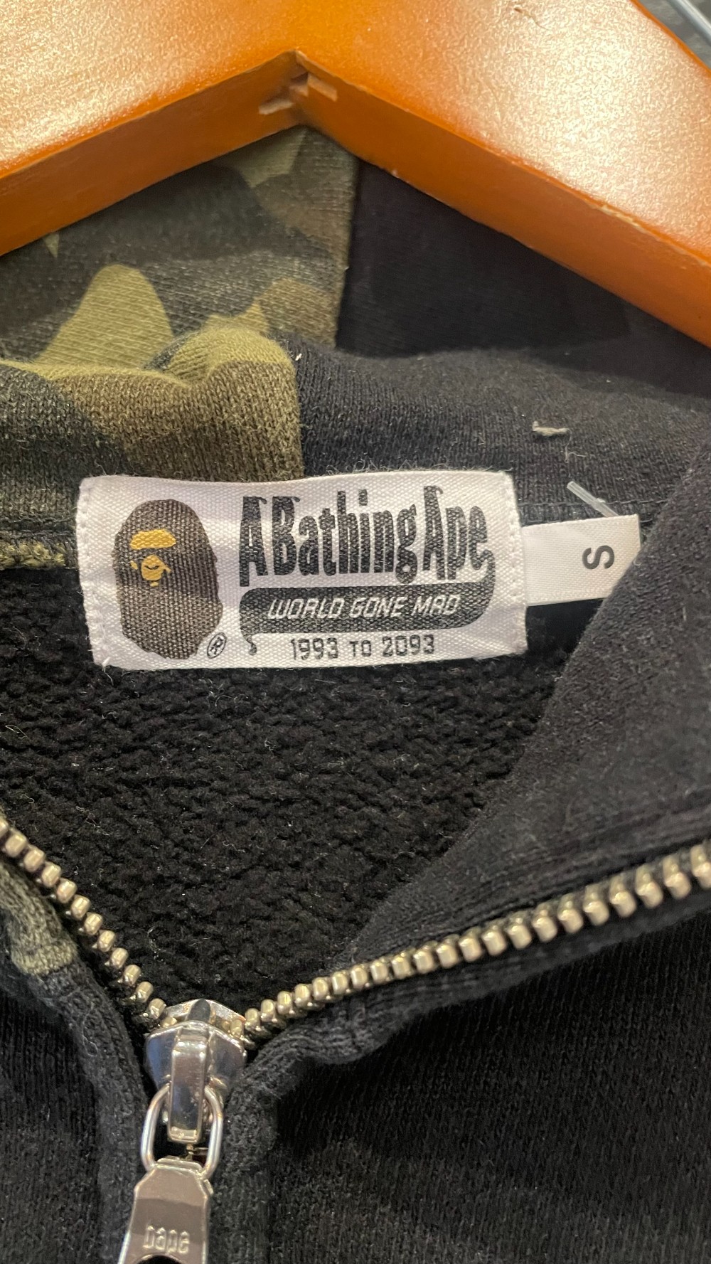 Bape 1st Camo Hood Shark Fullzip Hoodie - S