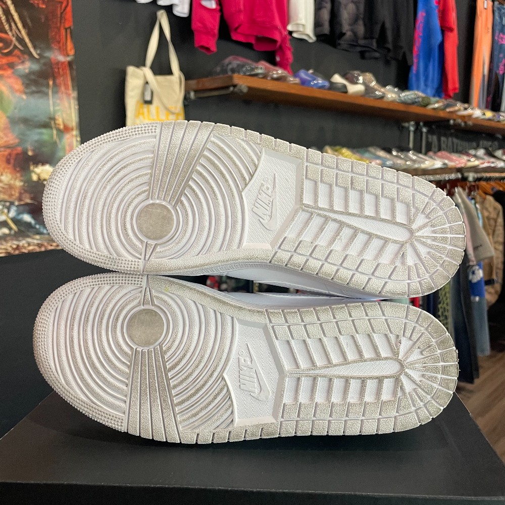 Jordan 1 Low Triple White - Size 9