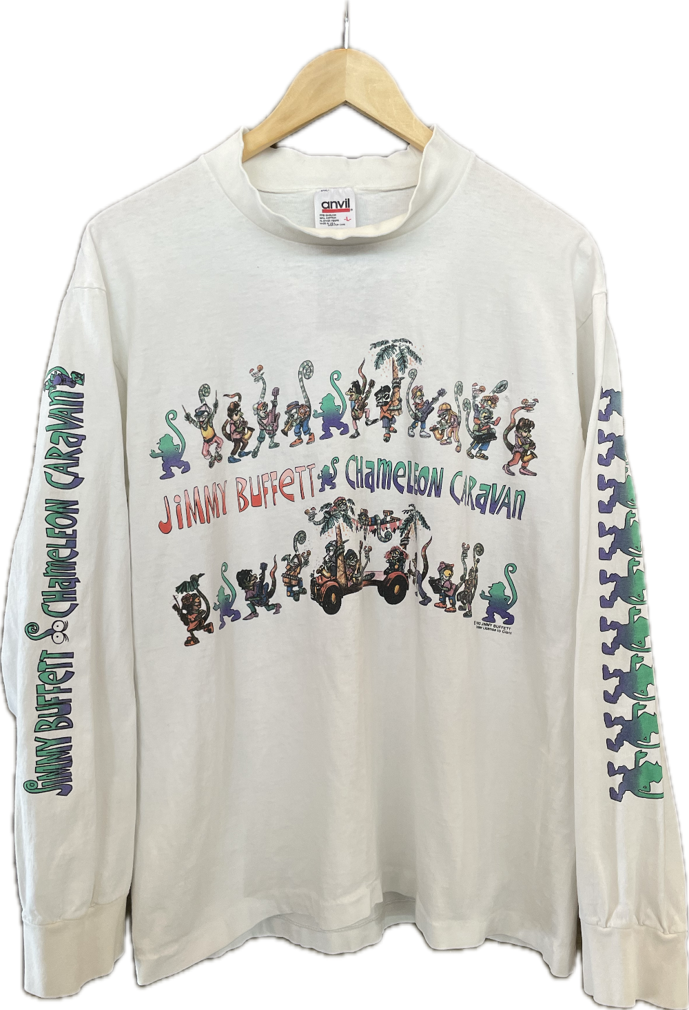 1993 Jimmy Buffet Chameleon LS Tee - L