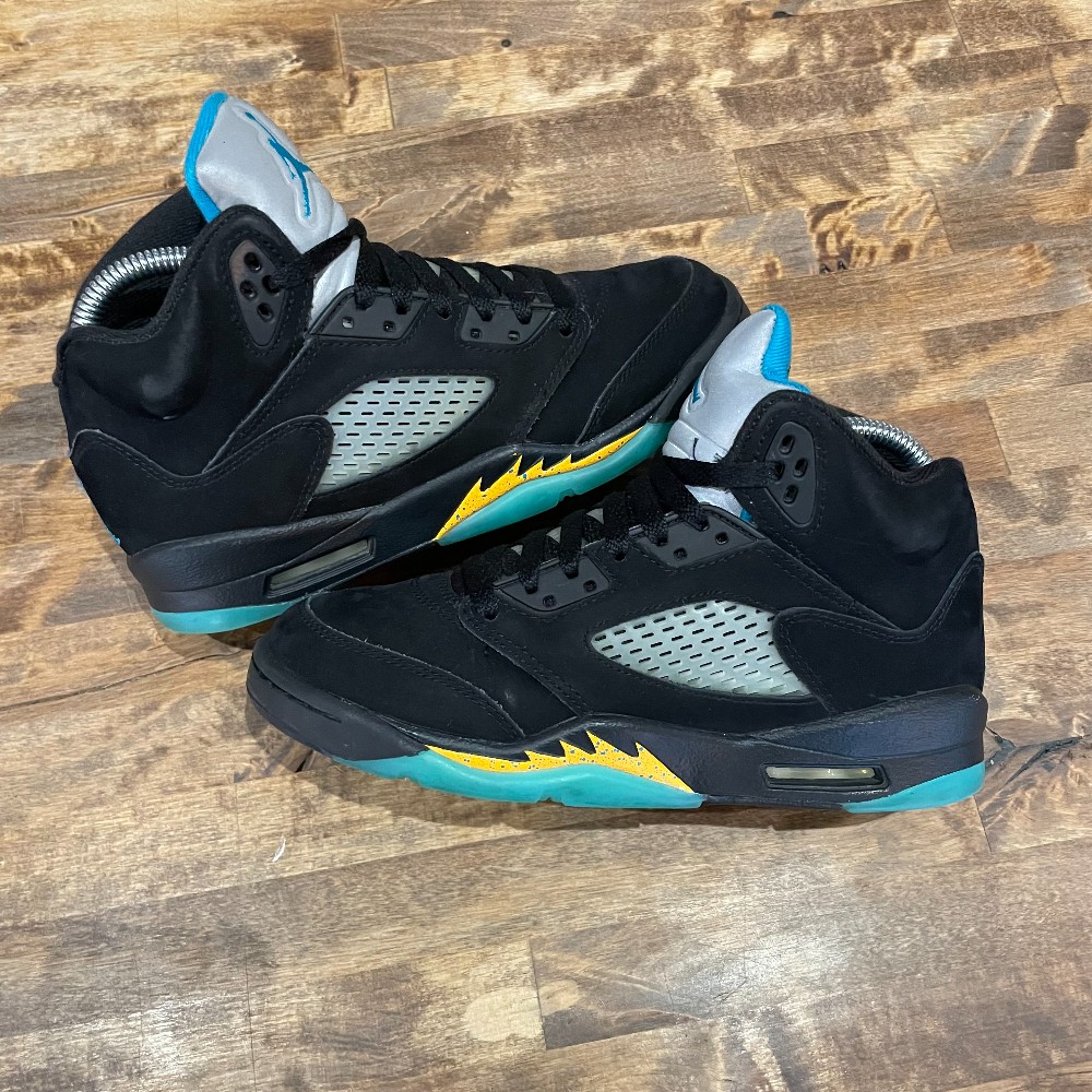 Jordan 5 Retro (GS) Aqua - Size 5.5Y (No Box)