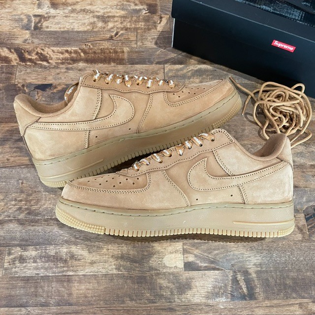 Supreme Air Force 1 Low Flax - Size 9.5