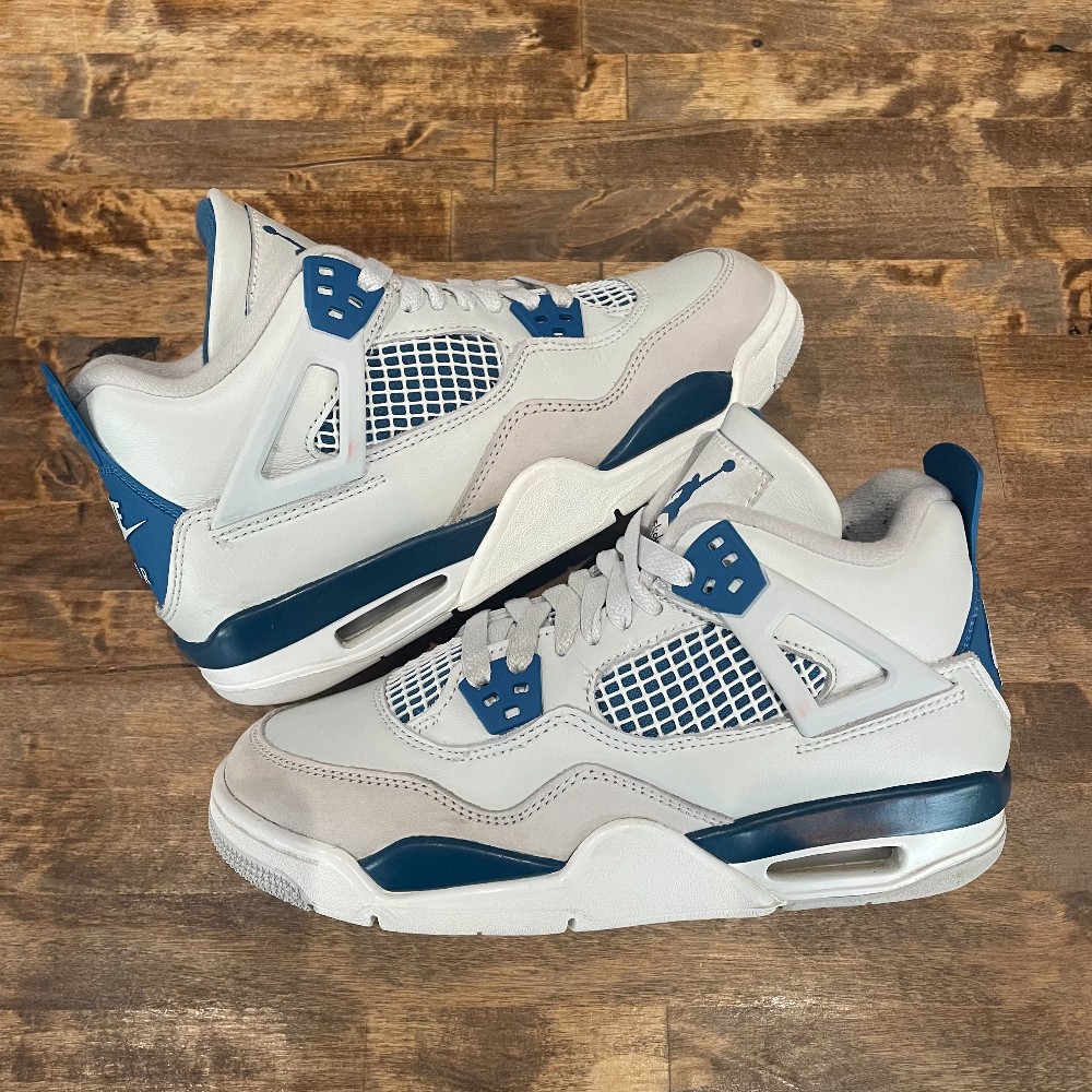 Jordan 4 Retro Military Blue - Size 5Y