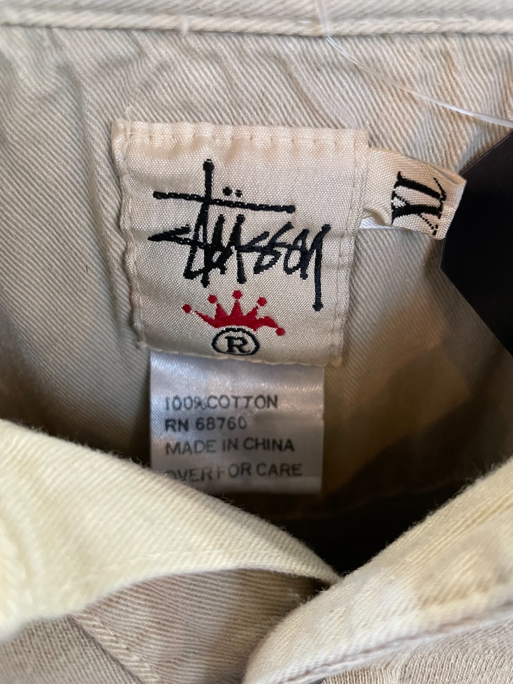 90s Stussy 3 Button Sweatshirt - XL