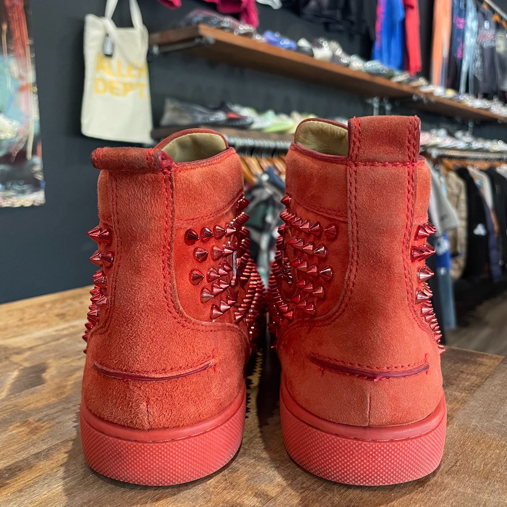Christian Louboutin Red Suede High Top (NO BOX) - Size 44