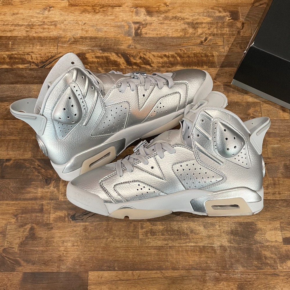 Jordan 6 Retro PSG Silver - Size 10